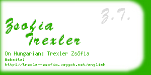 zsofia trexler business card