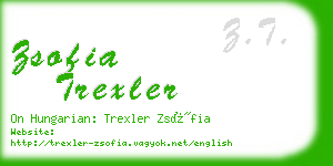 zsofia trexler business card